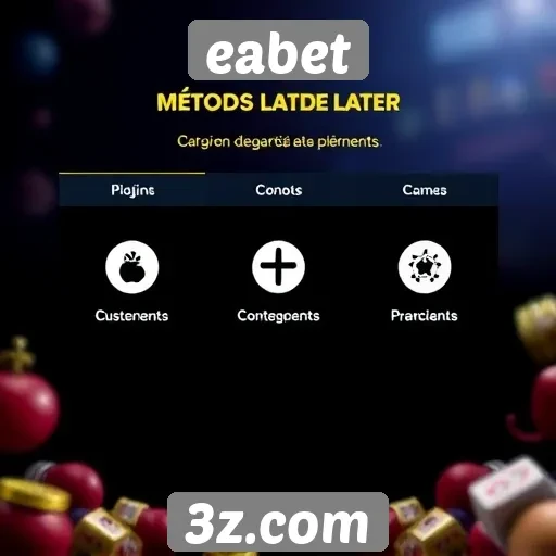 Métodos de pagamento oferecidos no eabet